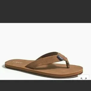 J.CREW MEN\'S TAN LEATHER Flip Flops SANDALS 9, 10, 11,12 ,13 J CREW MEN main image 4